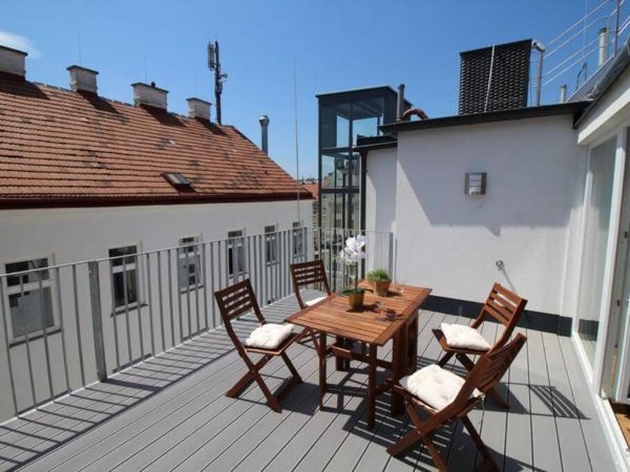 Luxury 2-Floor Rooftop Apartment With Terrace In The City Center Wien Exterior foto